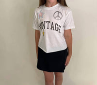 Vintage Havana Girls Icon Tee in white - kids' t-shirt