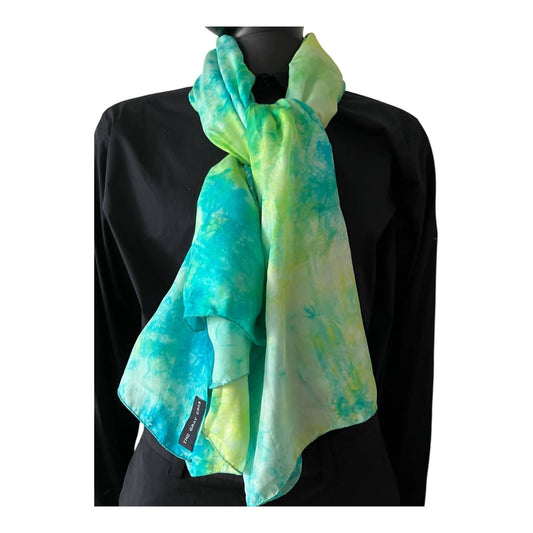 The Gray Crab - Hand-dyed Silk Scarf