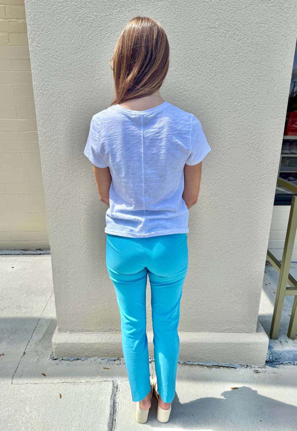 Krazy Larry - Pull-on Solid Ankle Pants