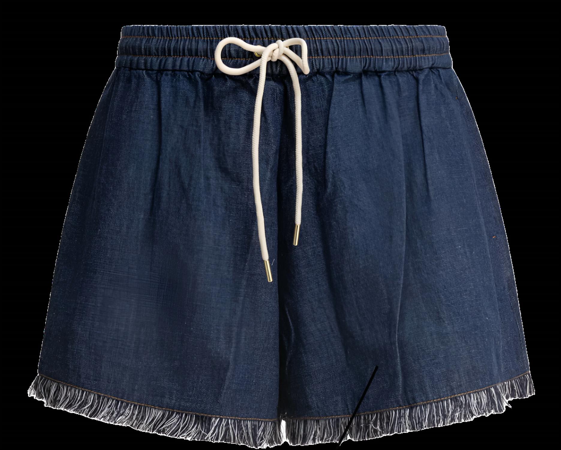 Zimmermann - Rhiannon Fringe Denim Shorts