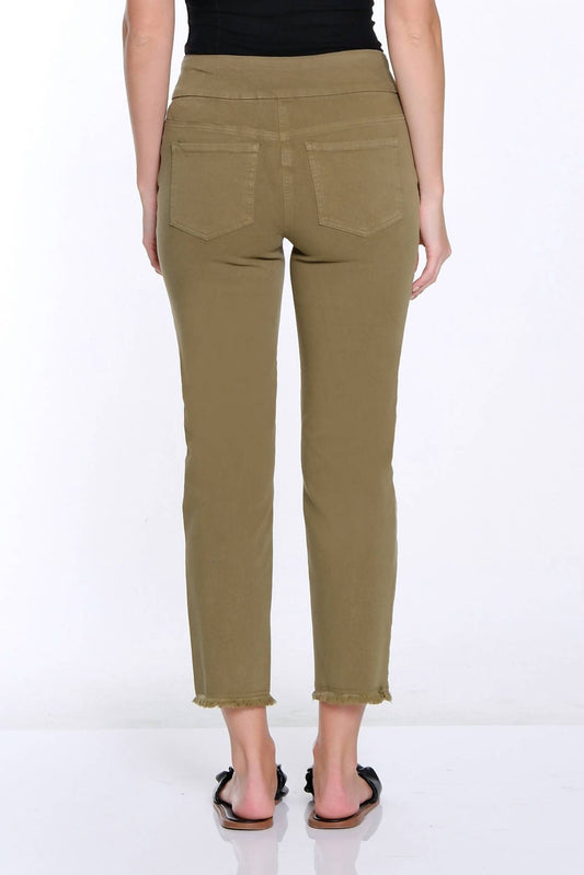 Multiples - Fringe Hem Ankle Pants