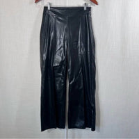Another Love - Women's Sparkle Wide Leg Leather Pants