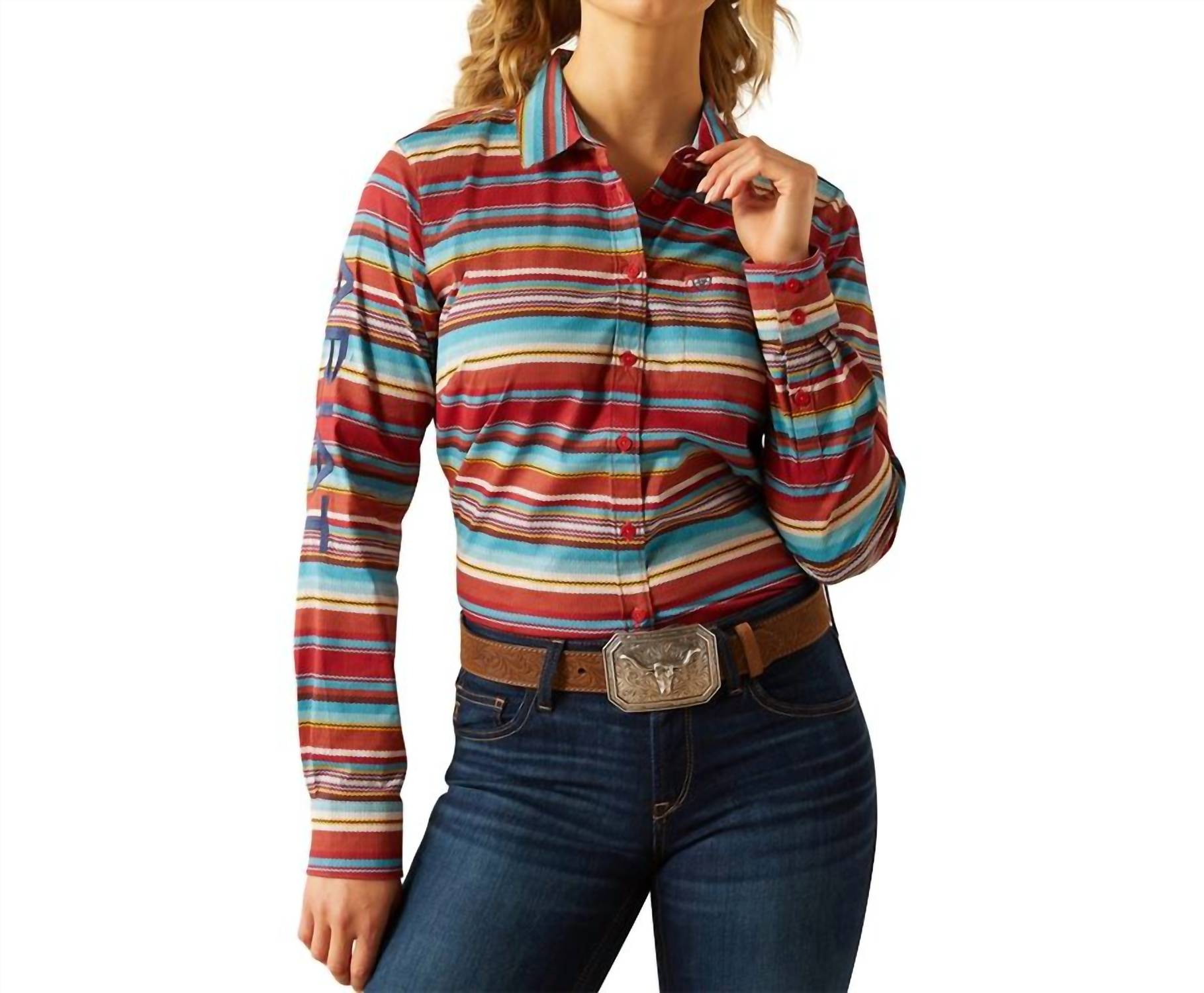 Ariat - Team Logo Kirby Iris Serape Button Shirt