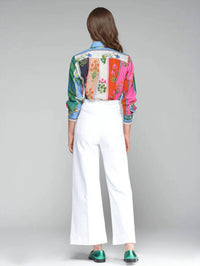 Vilagallo - Noa Wide Leg Cropped Trousers
