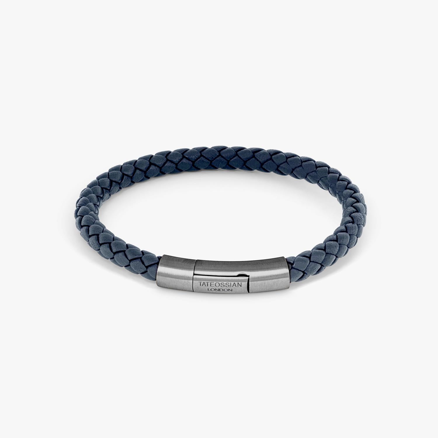 Tateossian Men's Charles Bracelet in navy - men's jewelry