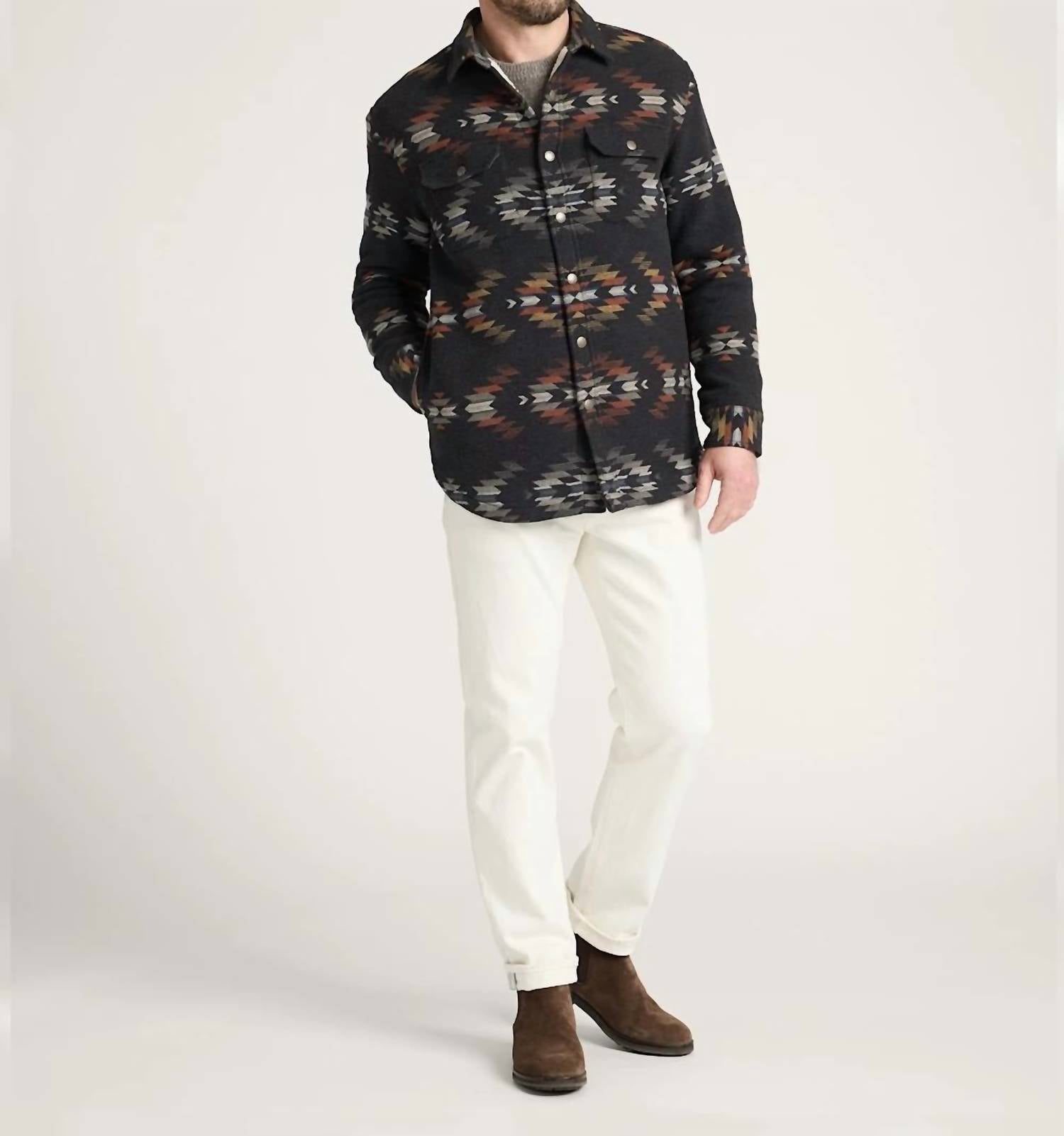 Pendleton - WYETH FALLS CHAMOIS SHERPA-LINED SHIRT JACKET