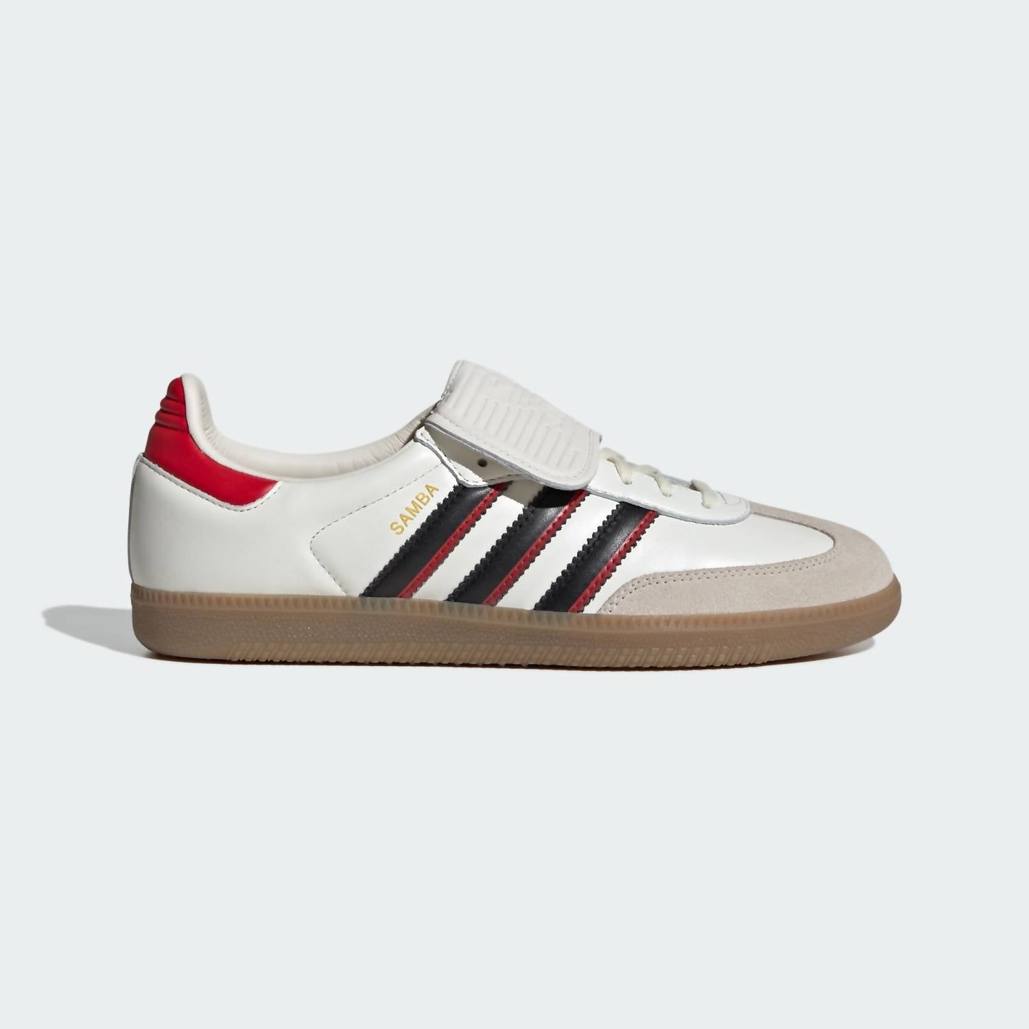 adidas Men's Samba Long Tongue Sneakers in cloud white core black better scarlet - men's sneaker