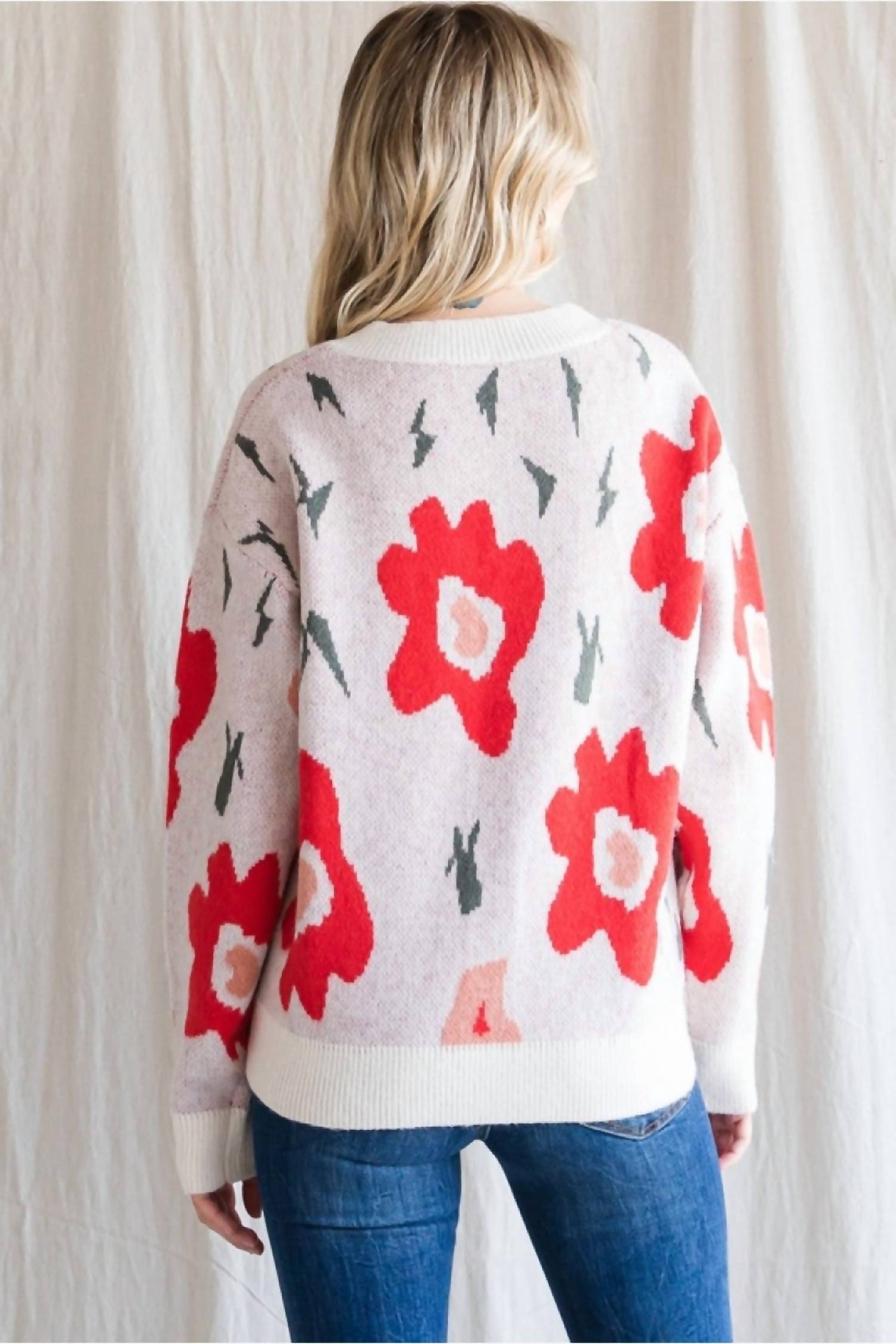 Jodifl - Winter Joy Floral Cardigan
