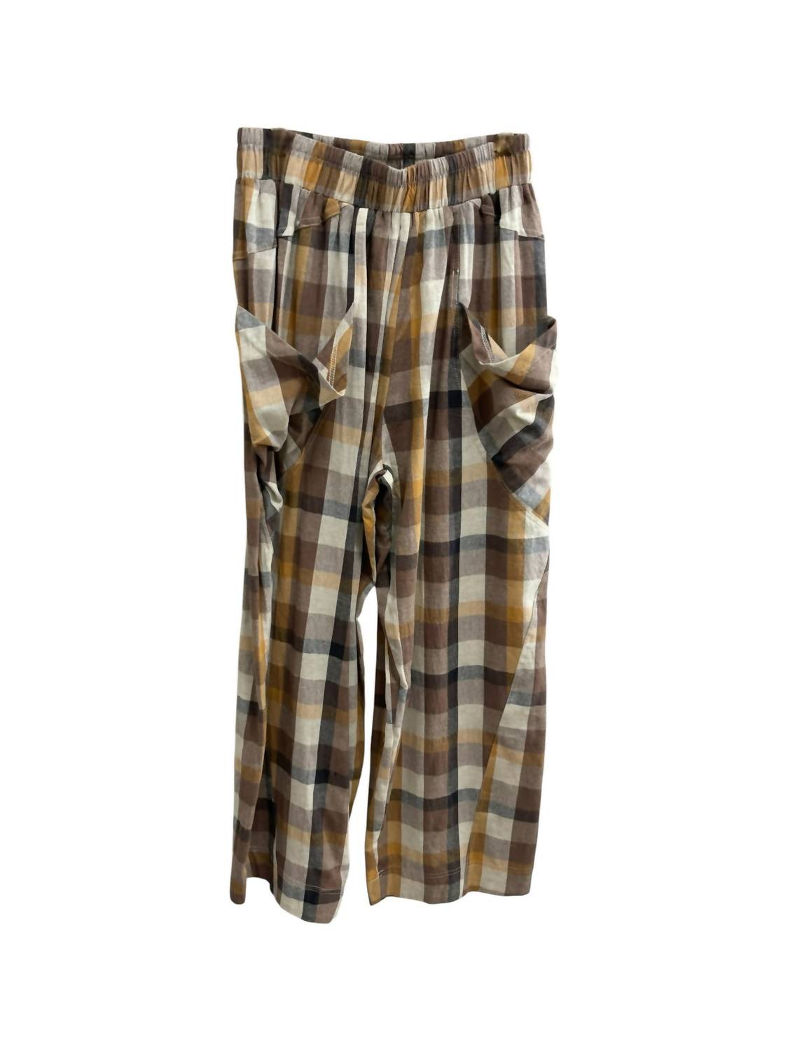Easel - Women's Plain Linen Pants