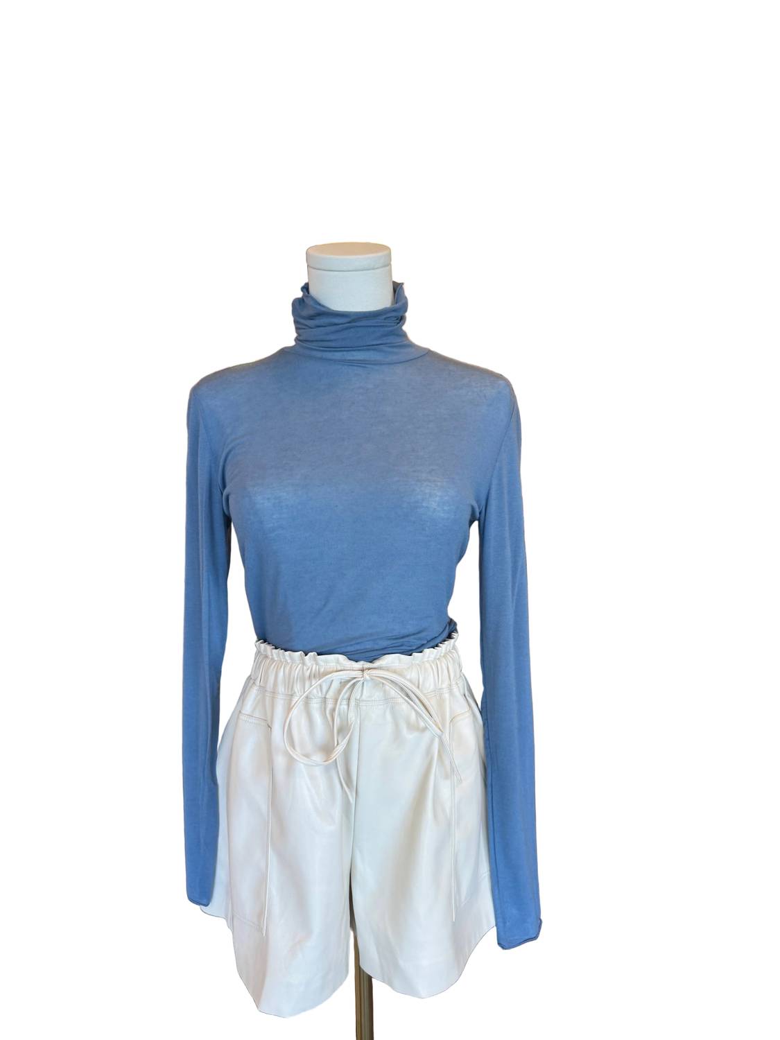 Scandal Italy Women's Ortensia Top in denim - women's long sleeve top
