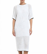 Brunello Cucinelli - Open-knit Cotton Midi Dress
