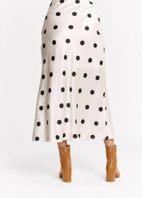 Davi & Dani - Dotted Charm Satin Skirt