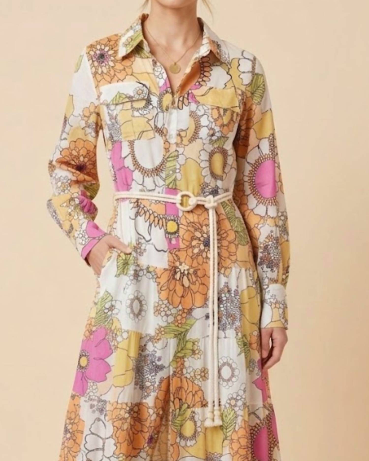 I Too - Floral Print Maxi Dress