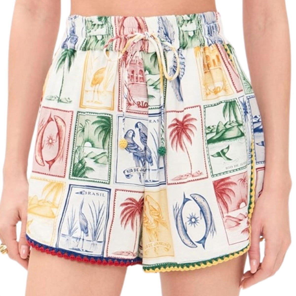 Farm Rio - Brasil Vintage Crochet Shorts