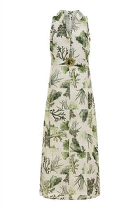 Anna Cate Jill Sleeveless Dress in green reef - women's dress - detail view