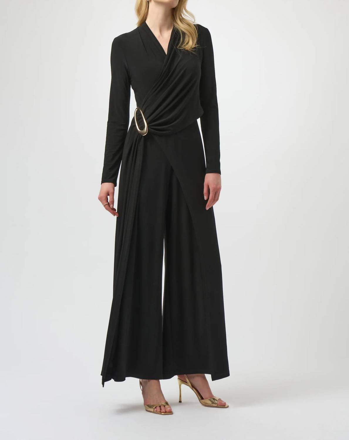 Joseph Ribkoff - Silky Knit Wide-Leg Jumpsuit