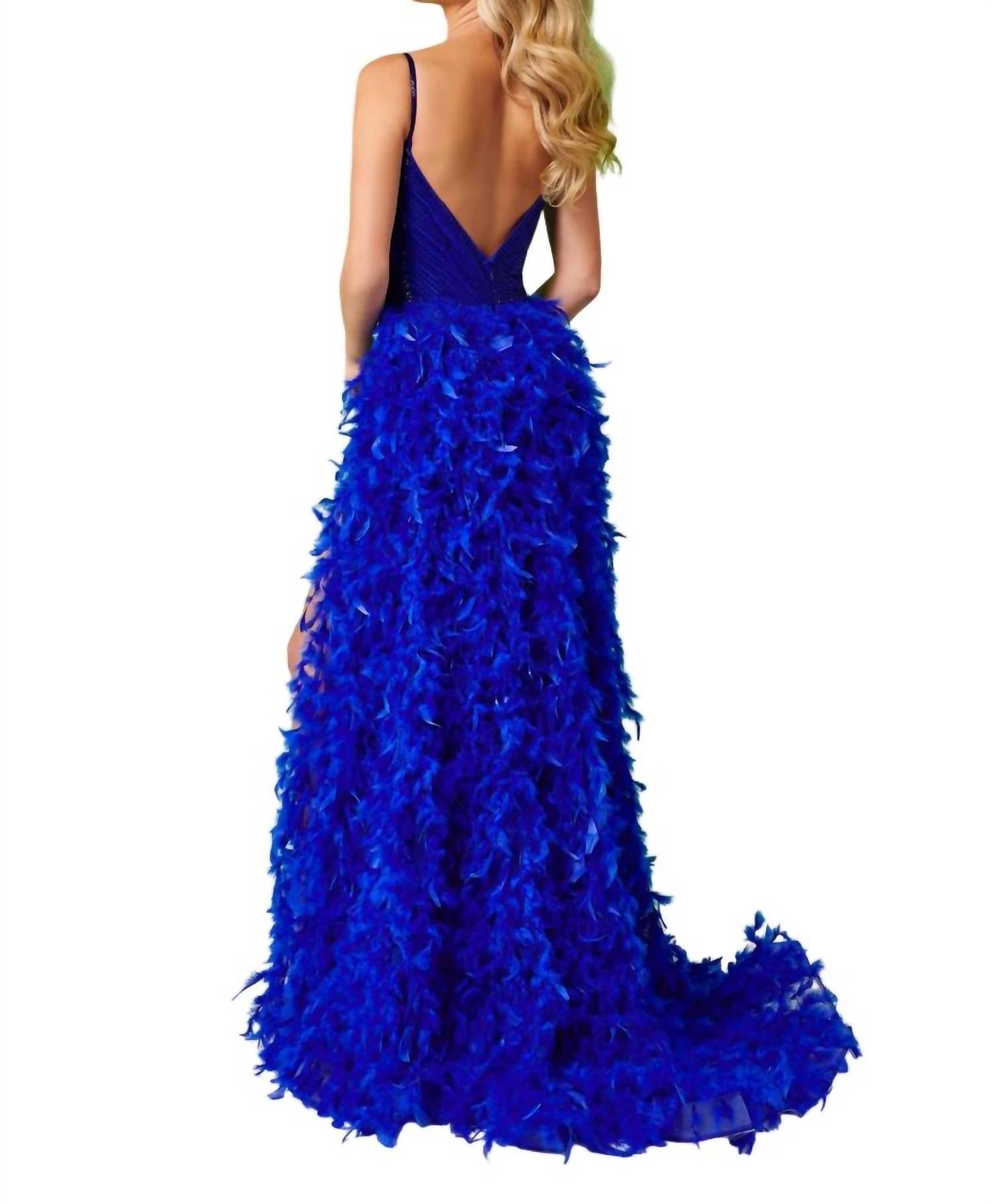 Rachel Allan - High Side Slit Gown