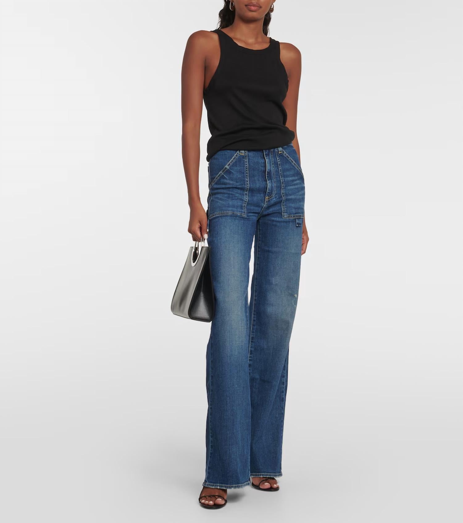 Nili Lotan - Quentin Wide Leg Jeans