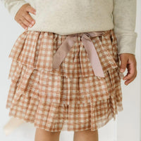 Sweet Wink - Gingham Tiered Tutu Skirt
