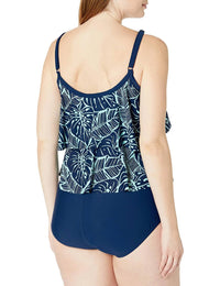 Maxine Of Hollywood - 2-tiered Ruffle One Piece Swimsuit
