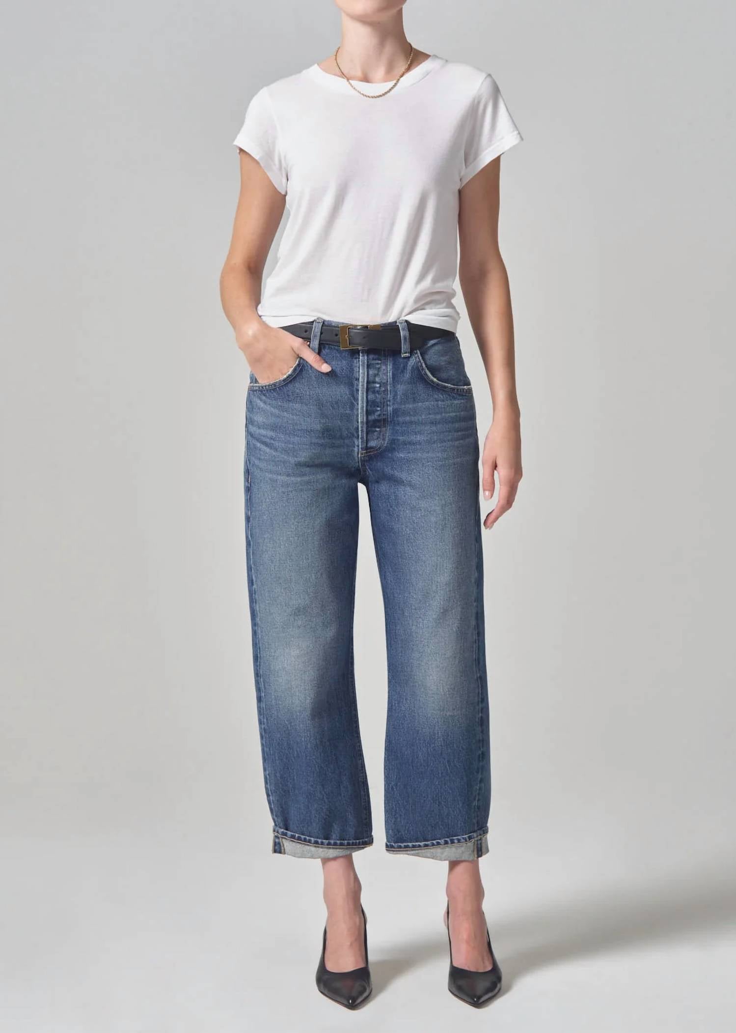 Citizens Of Humanity - Dahlia Bow Leg Baby Roll Jeans