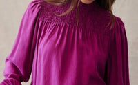 Bella Dahl - Long Sleeve Smocked Blouse