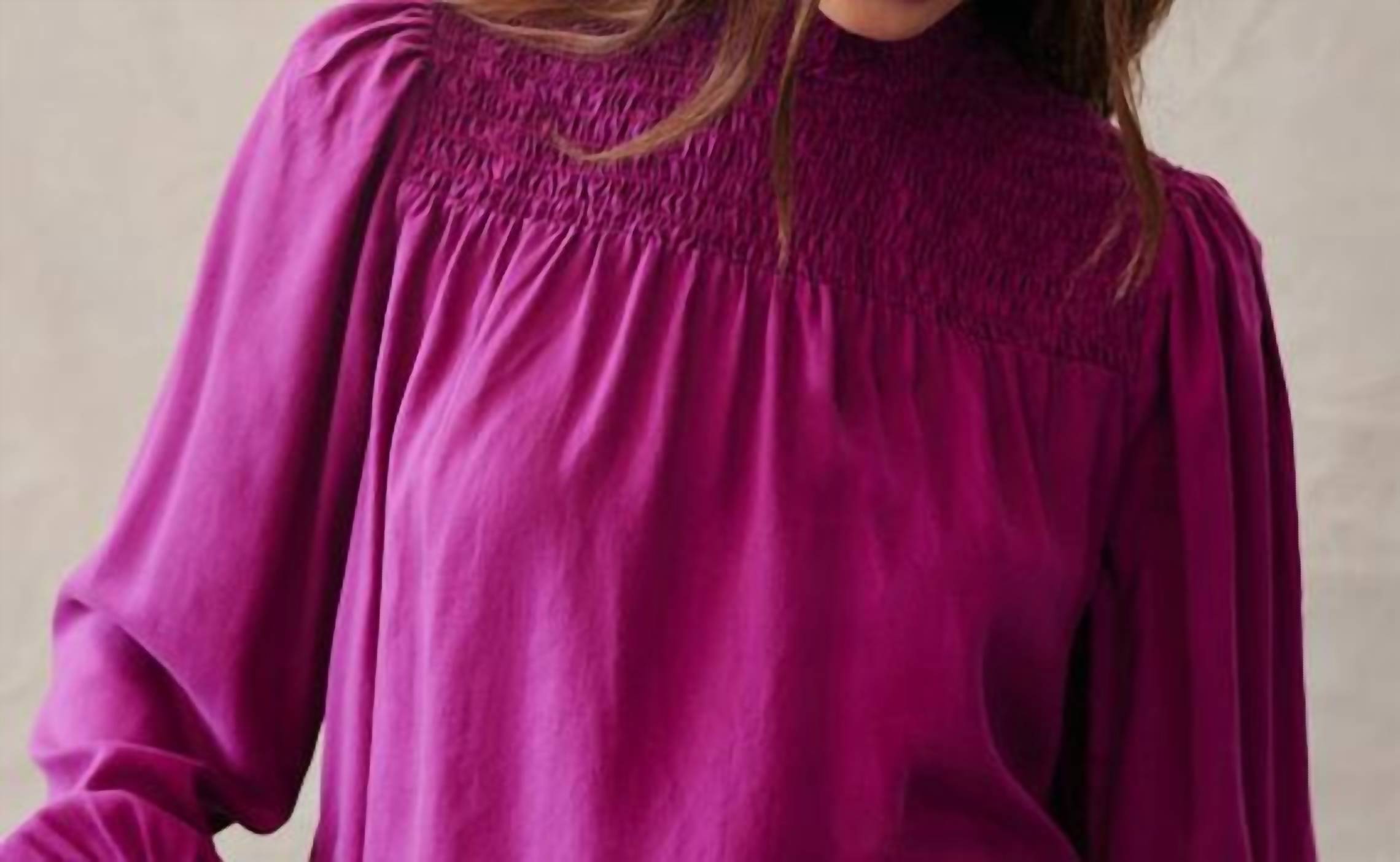 Bella Dahl - Long Sleeve Smocked Blouse