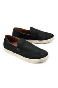 OluKai Women's Pehuea Pa'i Slip-on Sneakers in lava rock ke au camo lrke - women's sneaker - view 5