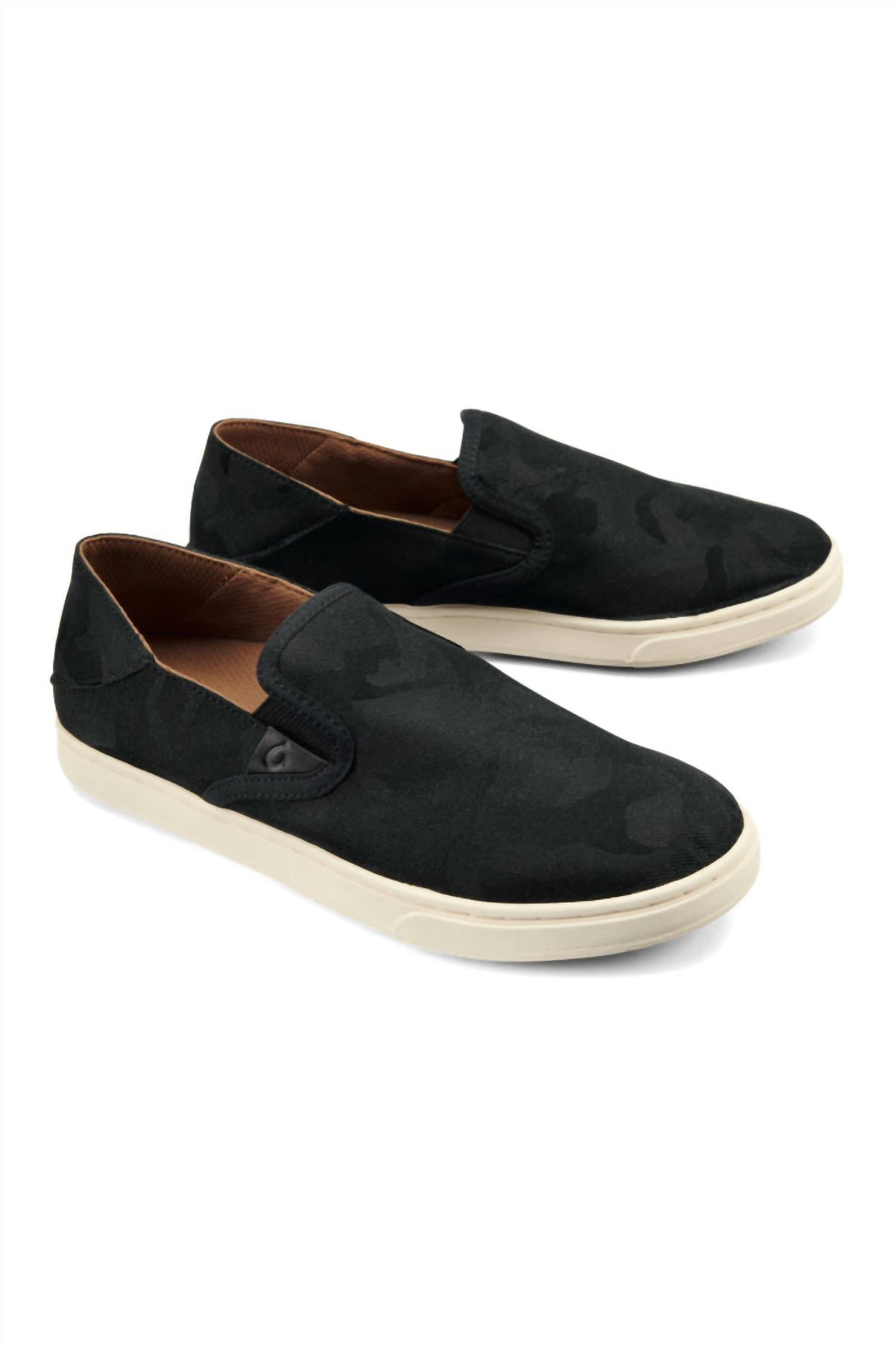 OluKai Women's Pehuea Pa'i Slip-on Sneakers in lava rock ke au camo lrke - women's sneaker - view 5