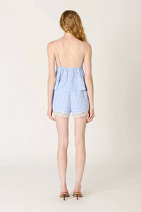 Nia - Kendra Gingham Babydoll Top
