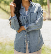 Mikarose - Button Down Denim Shirt