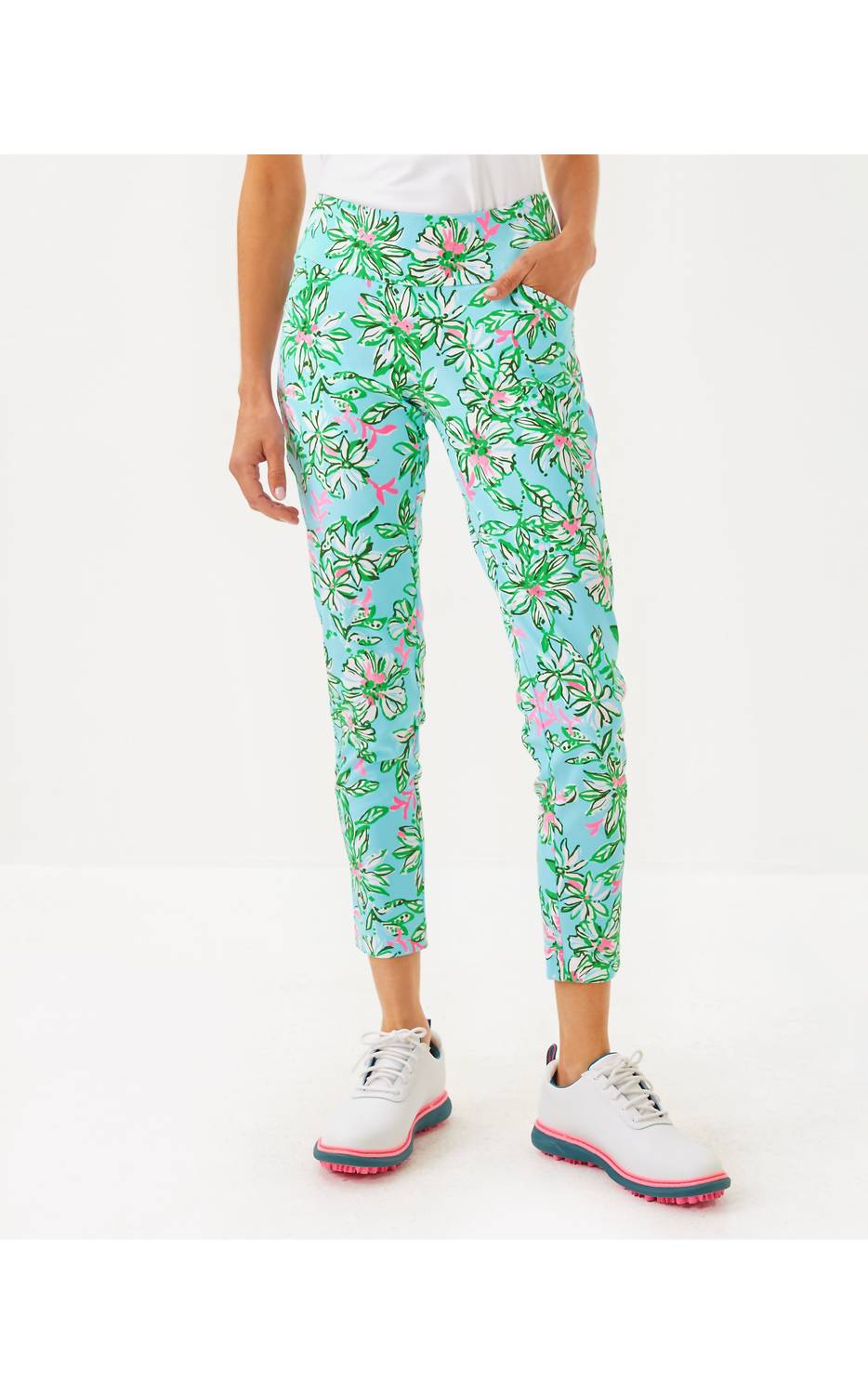 Lilly Pulitzer Upf 50+ Corso Pants in sun of a bun - women's pants - detail view