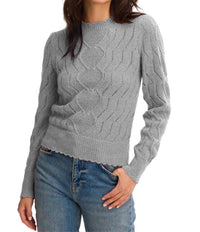 ALLISON NEW YORK Cora Sweater in heather grey - women's sweater