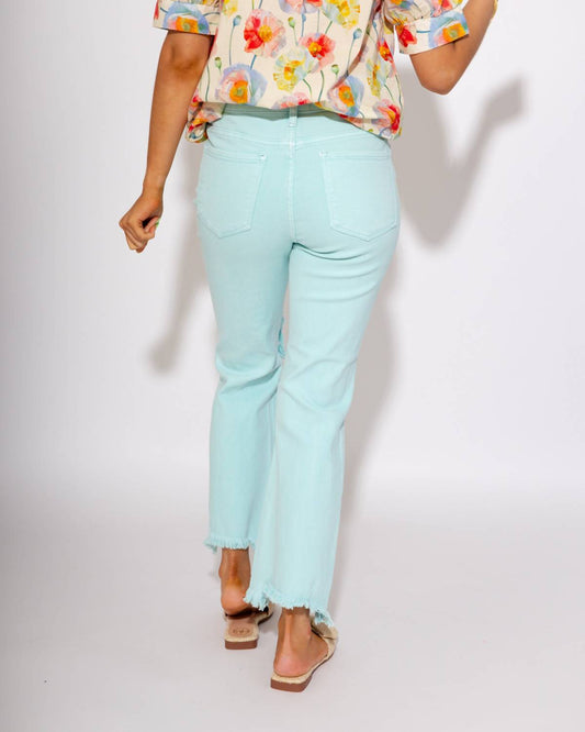 Risen - Distressed Straight Jeans