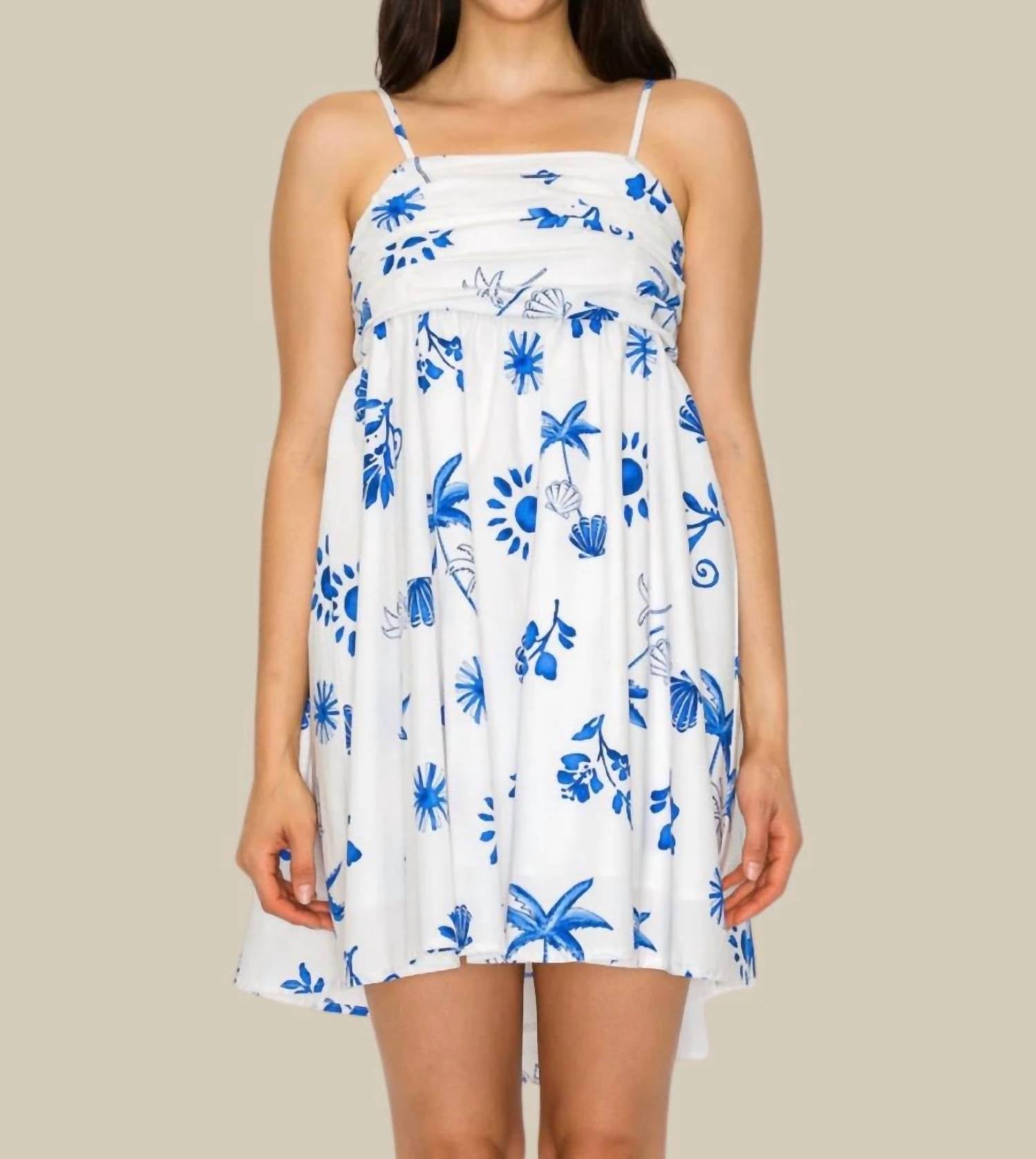 Meet Me In Santorini - Island Azure Dress
