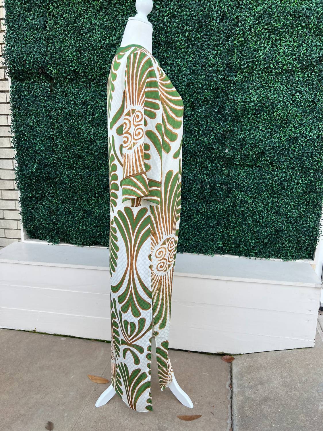 Jade - Palm Trimmed Maxi Dress