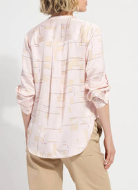 Lysse - Ashanti Roll Tab Printed Shirt