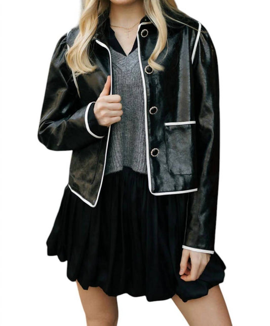 Mable - Faux Leather Jacket