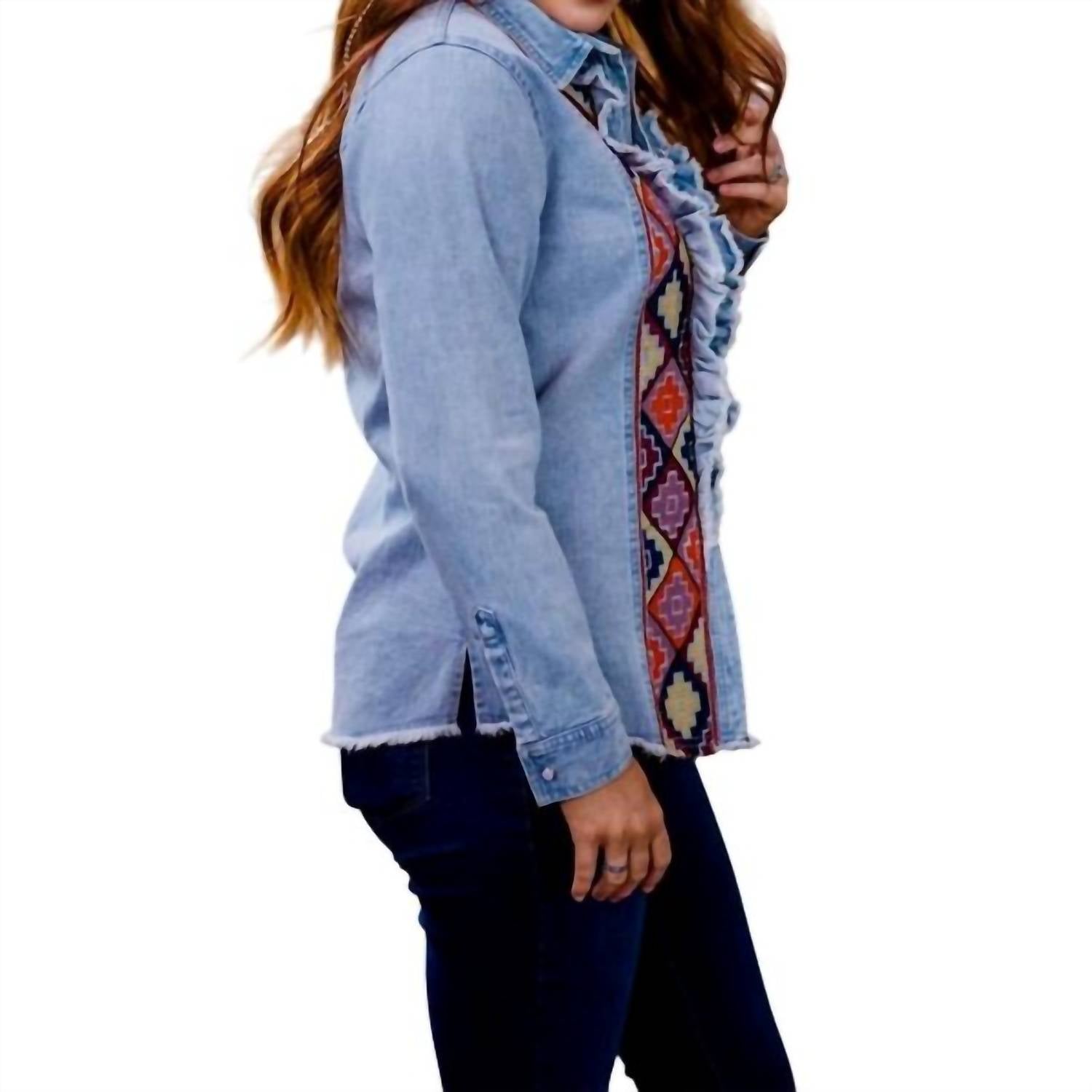 Layerz Clothing - Clyde Embroidered Denim Shirt