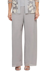 Alex Evenings - Chiffon Straight Leg Pant