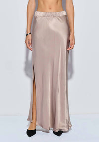 Nation Ltd - Maribel Bias Skirt With Slit