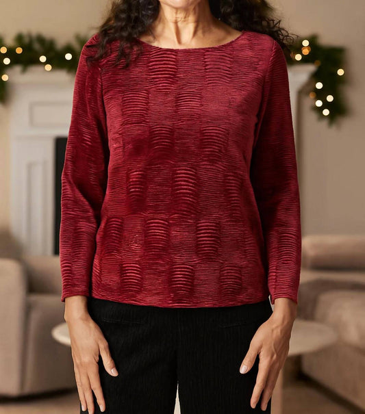 Habitat - Crinkle Velvet on the Town Top
