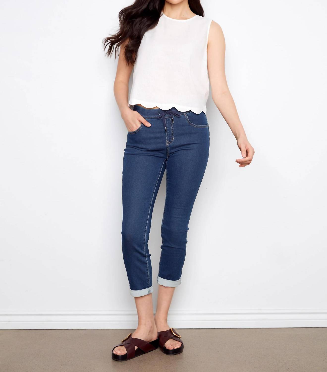 Charlie B - Scalloped Hem Top