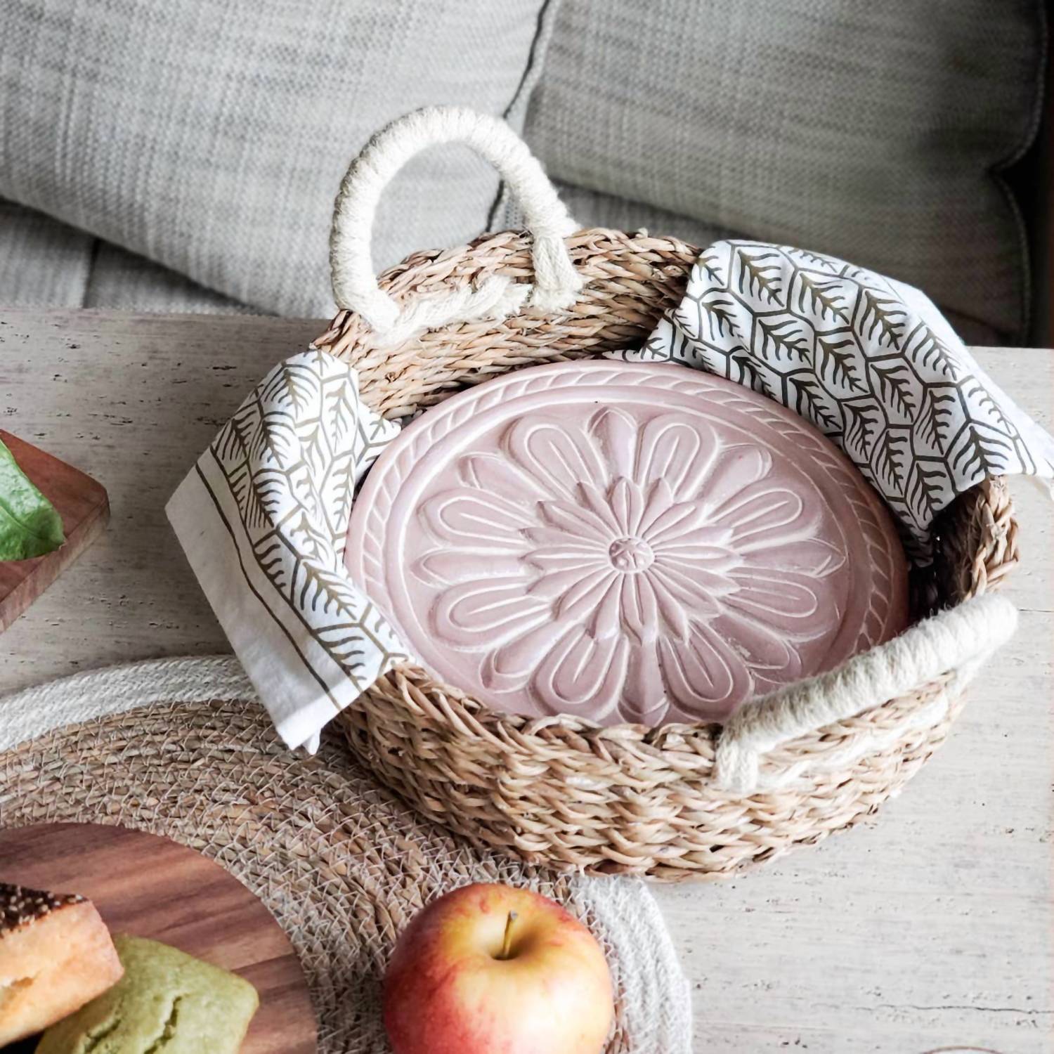 Korissa - Handmade Bread Warmer & Wicker Basket
