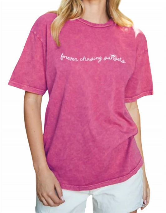 Oat Collective - Forever Chasing Sunsets Mineral Graphic Tee