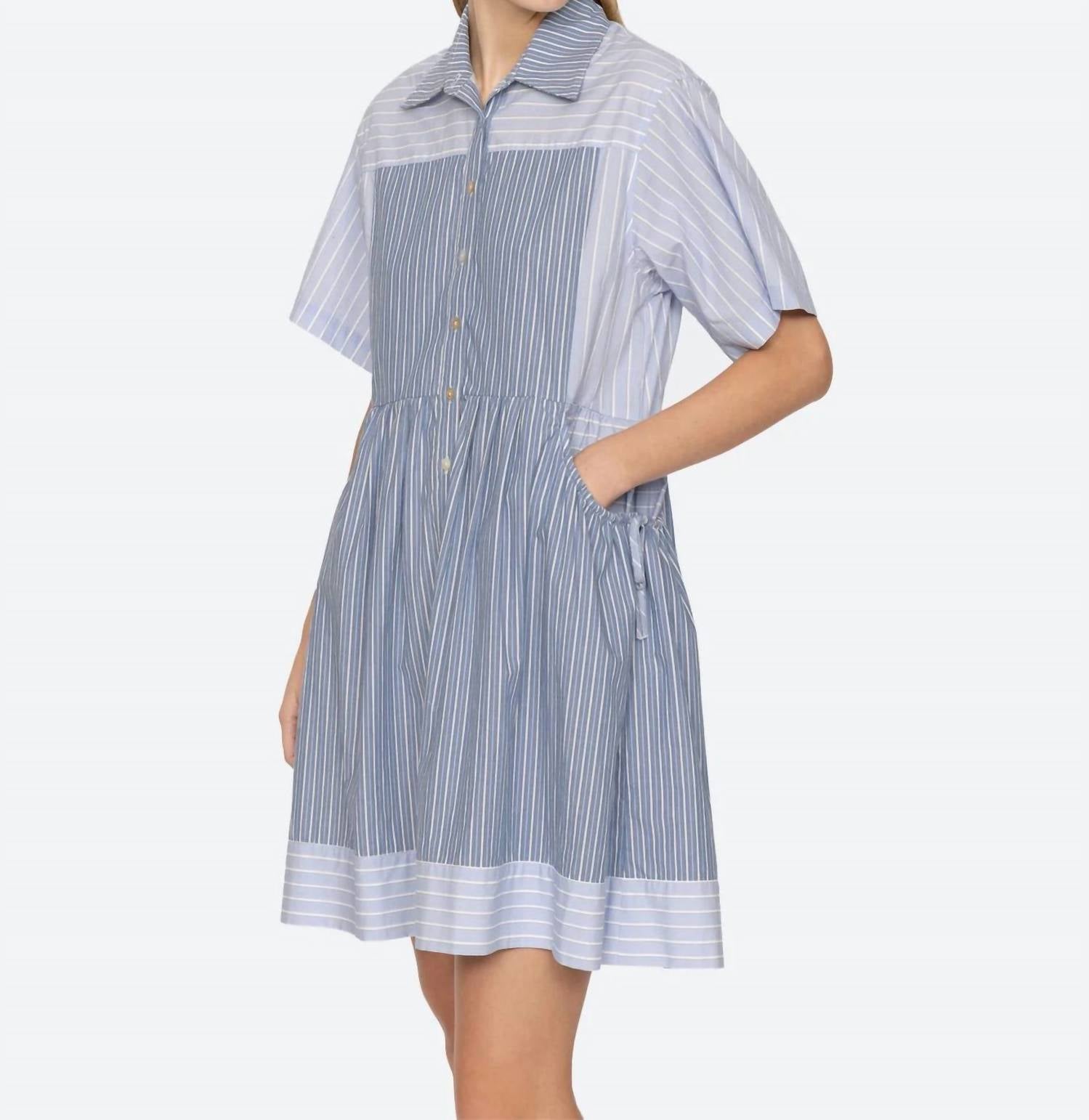 Sea - Helmi Tunic Striped Pattern Dress