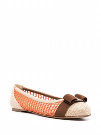Salvatore Ferragamo - Women's Bow-detail Interwoven Ballerina Shoes