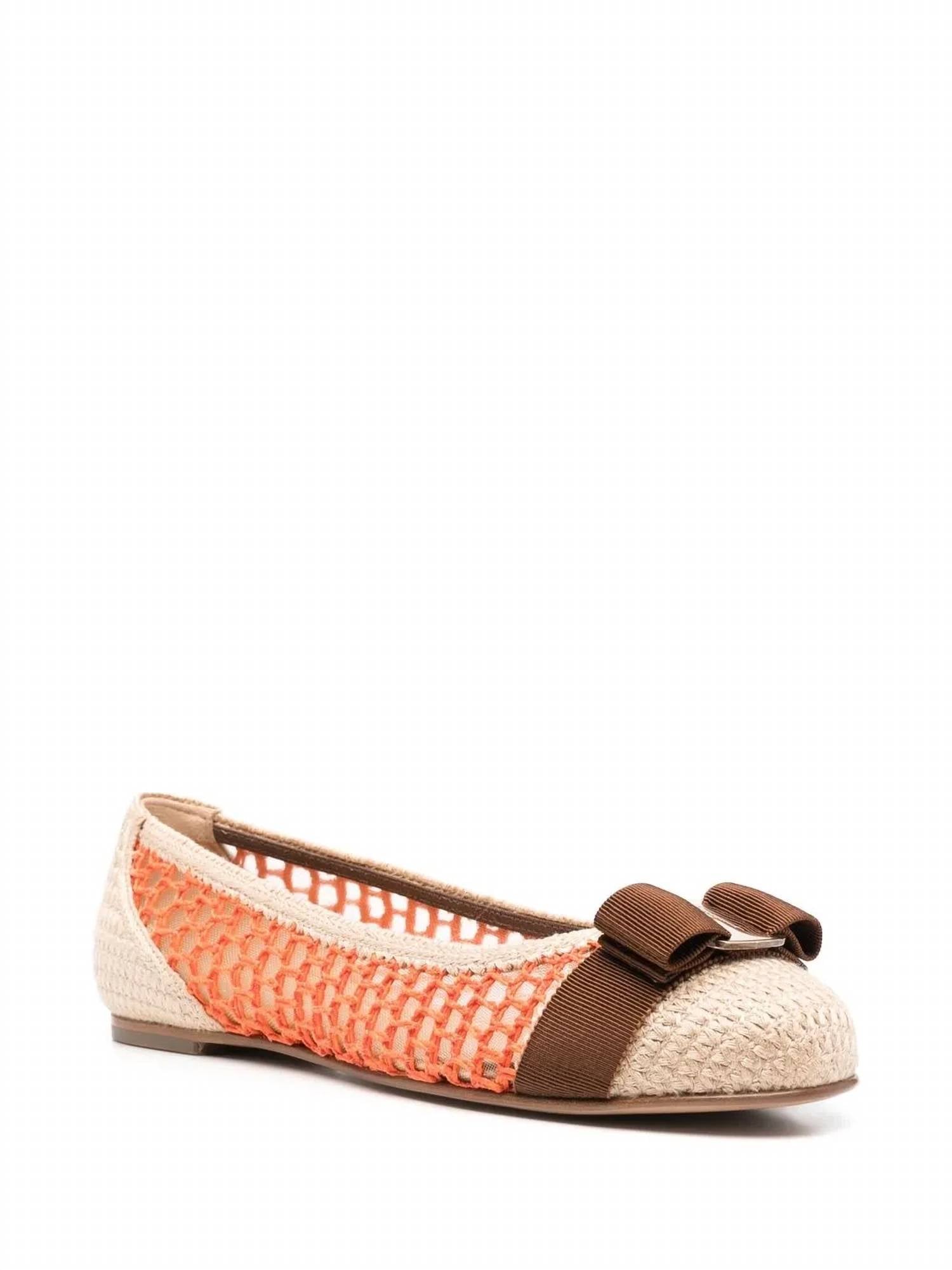 Salvatore Ferragamo - Women's Bow-detail Interwoven Ballerina Shoes