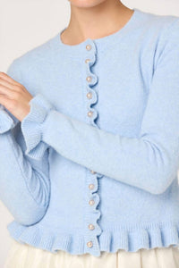ASTR Eowyn Relaxed Cardigan in blue - women's cardigan - view 4