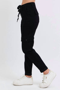 Judy Blue - High Waist Cargo Cuff Jogger Denim Jeans